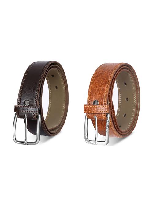 combo pack of multi colored leatherette belts - 19228405 - Very Small Image - 1