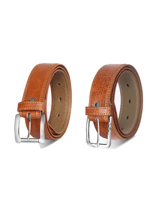 combo pack of brown leatherette belts - 19228427 - Very Small Image - 1