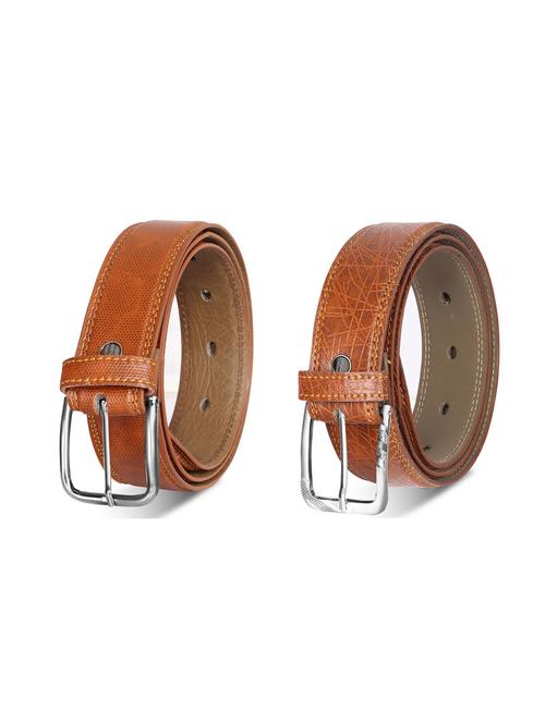 combo pack of brown leatherette belts - 19228429 - Very Small Image - 1