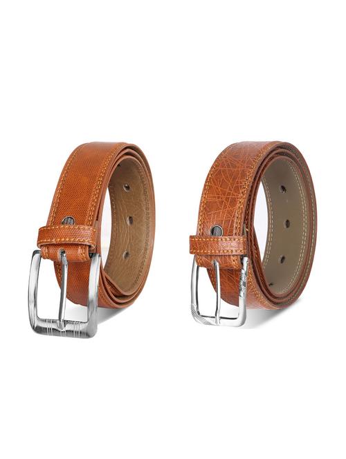 combo pack of brown leatherette belts - 19228431 - Very Small Image - 1