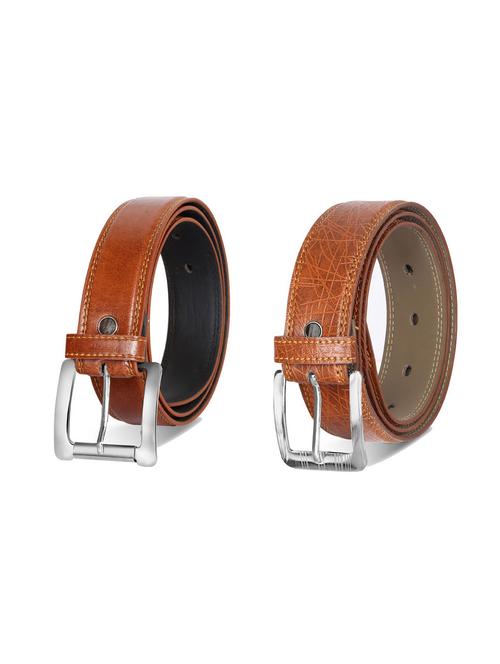 combo pack of brown leatherette belts - 19228445 - Very Small Image - 1