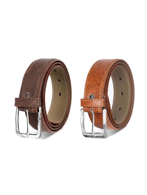 combo pack of multi colored leatherette belts - 19228460 - Very Small Image - 1