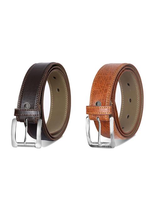 combo pack of multi colored leatherette belts - 19228493 - Very Small Image - 1