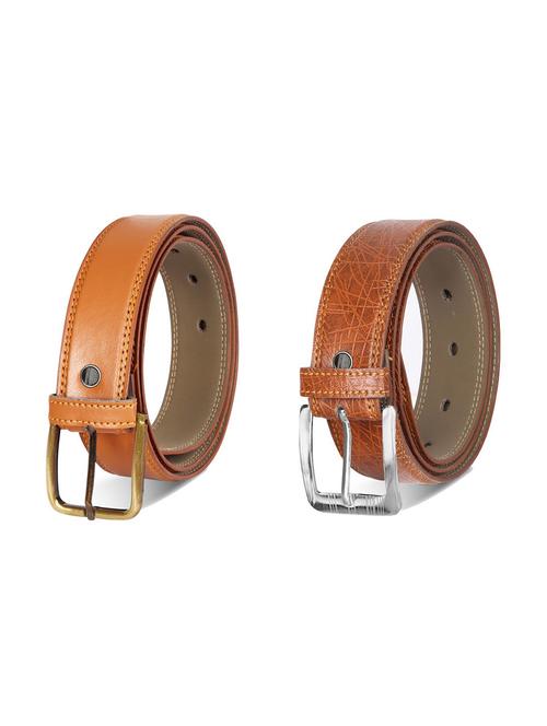 combo pack of multi colored leatherette belts - 19228500 - Very Small Image - 1