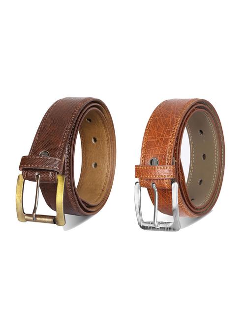 combo pack of multi colored leatherette belts - 19228510 - Very Small Image - 1