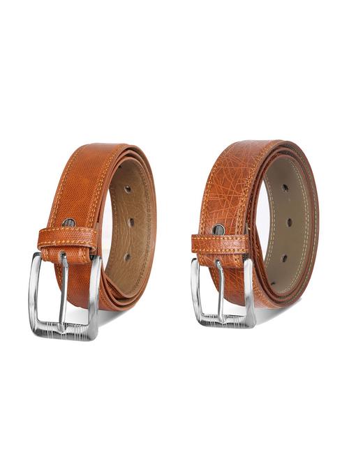 combo pack of multi colored leatherette belts - 19228521 - Very Small Image - 1