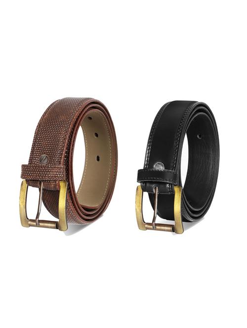 combo pack of multi colored leatherette belts - 19228545 - Very Small Image - 1