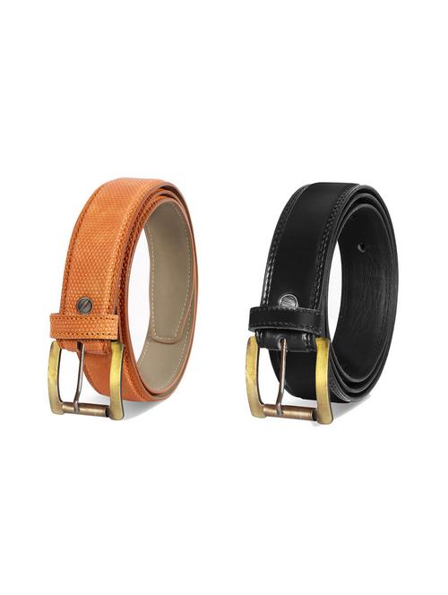 combo pack of multi colored leatherette belts - 19228551 - Very Small Image - 1