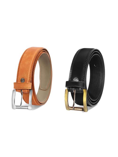combo pack of multi colored leatherette belts - 19228552 - Very Small Image - 1