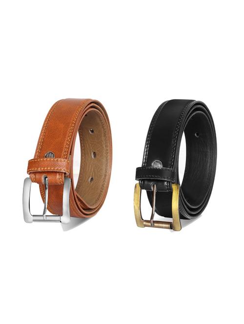 pack of 2 leatherette belt - 19228606 - Very Small Image - 1