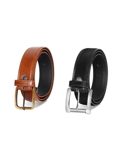 pack of 2 leatherette belt - 19228623 - Very Small Image - 1