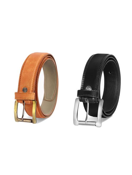 pack of 2 leatherette belt - 19228639 - Very Small Image - 1