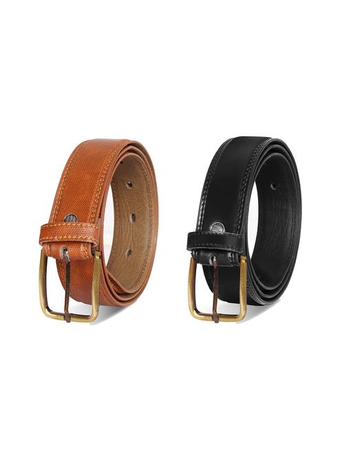 pack of 2 leatherette belt - 19228782 - Very Small Image - 1