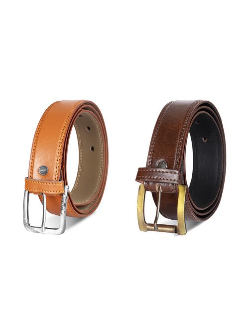 pack of 2 leatherette belt - 19229104 - Very Small Image - 1
