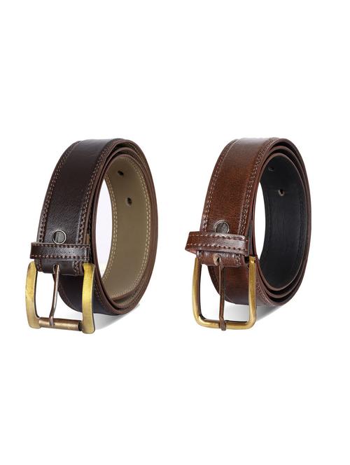 pack of 2 leatherette belts - 19229257 - Very Small Image - 1