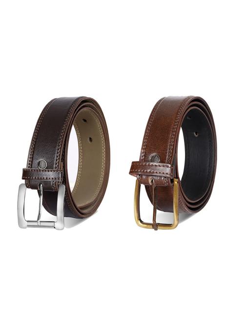 pack of 2 leatherette belts - 19229258 - Very Small Image - 1