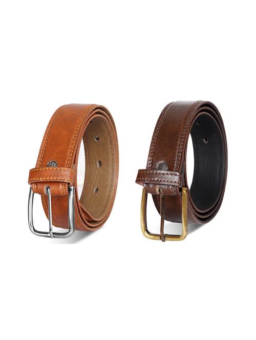 pack of 2 leatherette belts - 19229284 - Very Small Image - 1