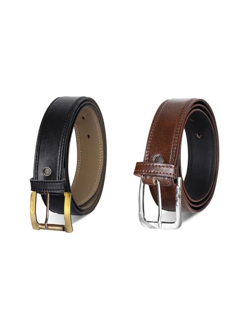 pack of 2 leatherette belts - 19229410 - Very Small Image - 1