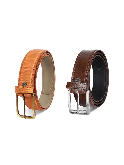 pack of 2 leatherette belts - 19229466 - Very Small Image - 1