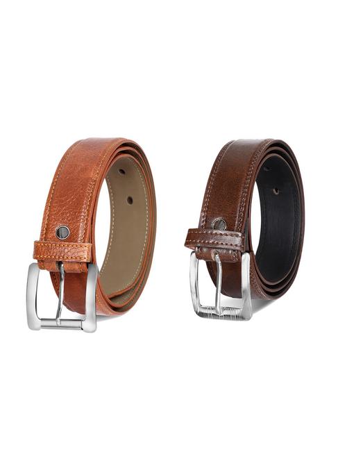 pack of 2 leatherette belt - 19229483 - Very Small Image - 1