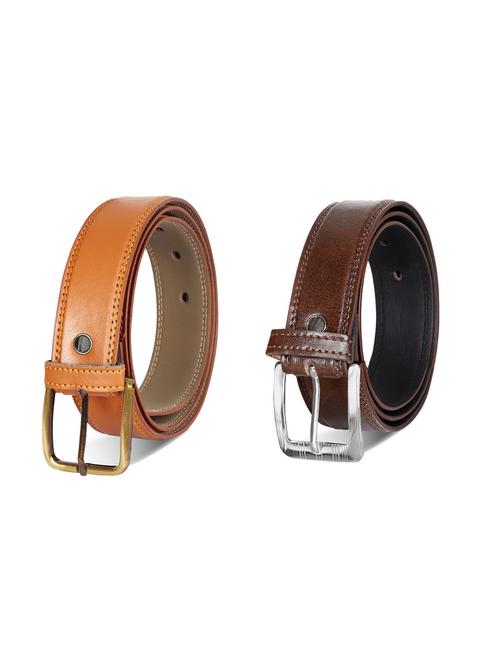 pack of 2 leatherette belt - 19229502 - Very Small Image - 1