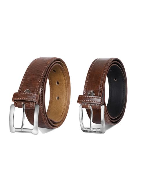 pack of 2 leatherette belts - 19229513 - Very Small Image - 1