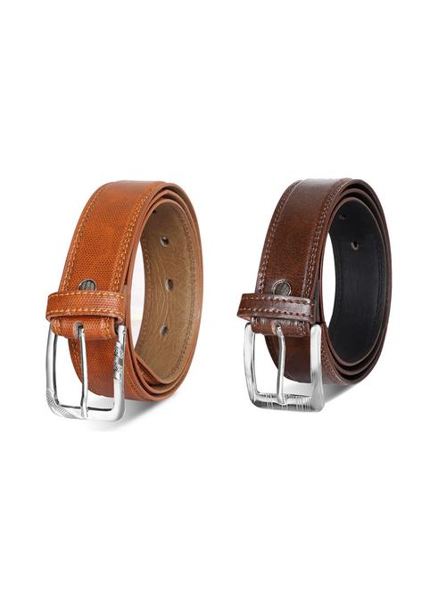 pack of 2 leatherette belts - 19229522 - Very Small Image - 1