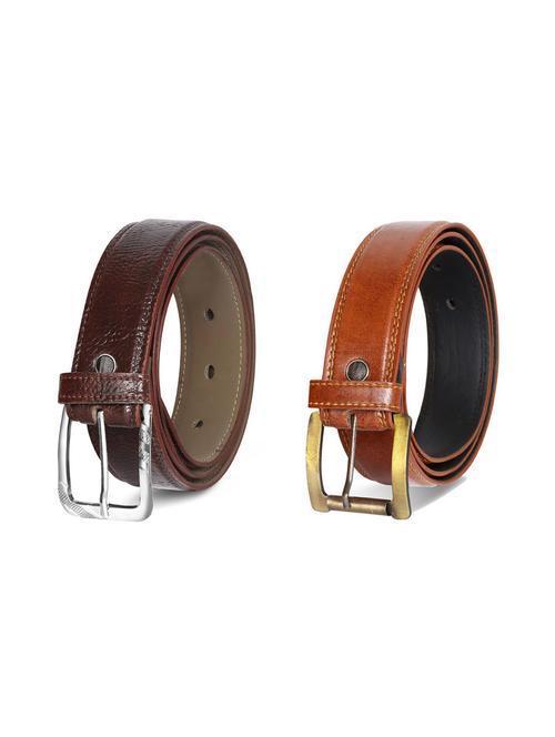 pack of 2 leatherette belts - 19229557 - Very Small Image - 1