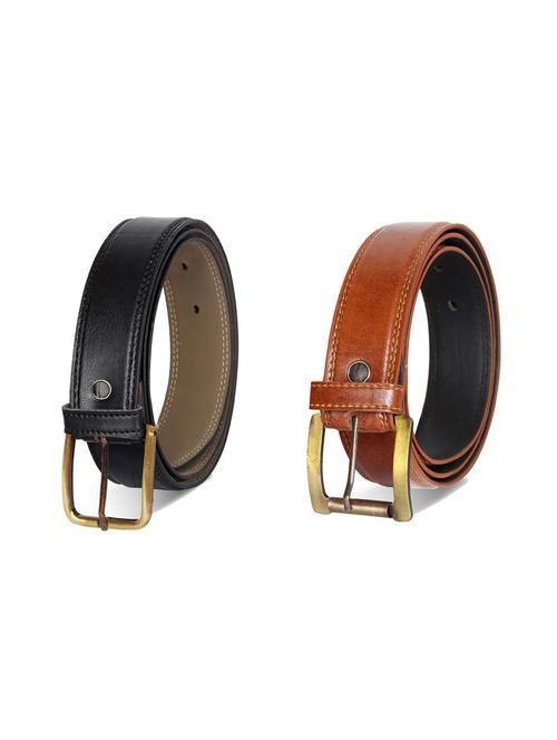 pack of 2 leatherette belts - 19229567 - Very Small Image - 1