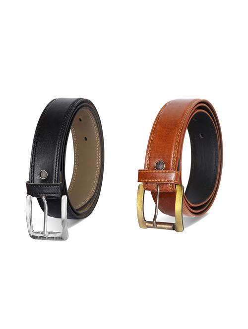 pack of 2 leatherette belts - 19229570 - Very Small Image - 1