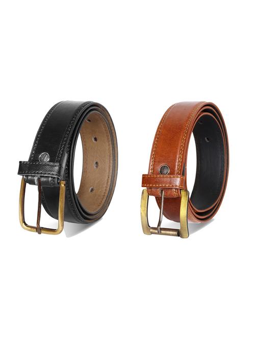 pack of 2 leatherette belts - 19229585 - Very Small Image - 1