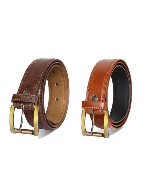 pack of 2 leatherette belts - 19229589 - Very Small Image - 1