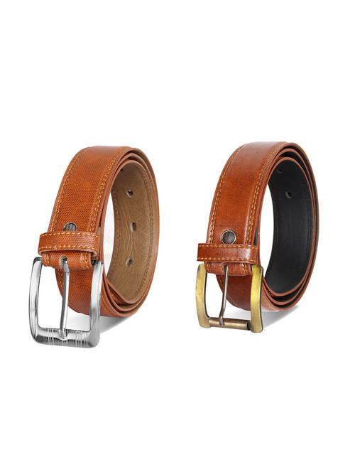 pack of 2 leatherette belts - 19229600 - Very Small Image - 1