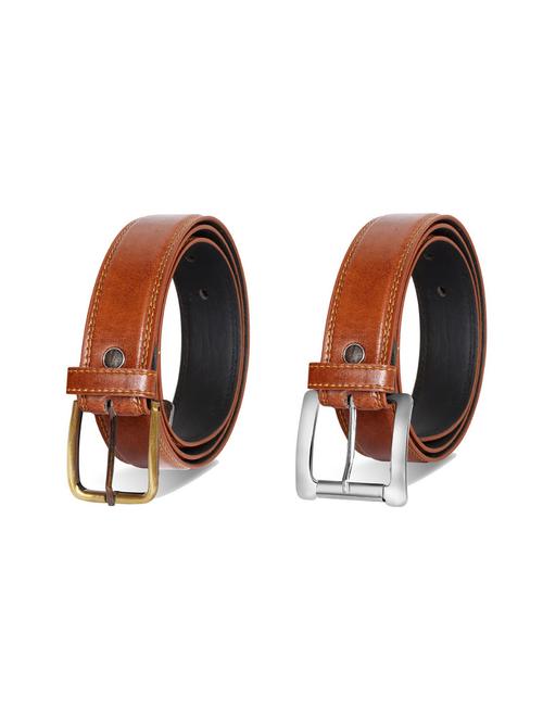pack of 2 leatherette belts - 19229601 - Very Small Image - 1