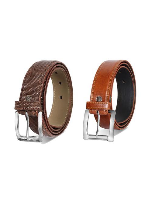 pack of 2 leatherette belts - 19229616 - Very Small Image - 1