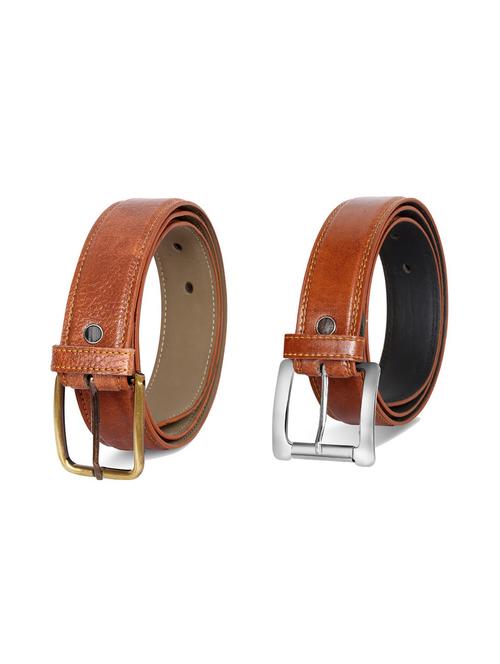 pack of 2 leatherette belts - 19229637 - Very Small Image - 1