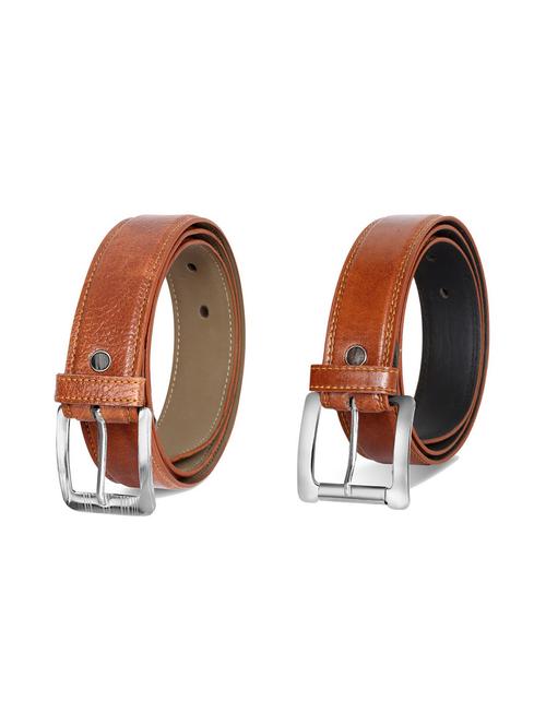 pack of 2 leatherette belts - 19229640 - Very Small Image - 1