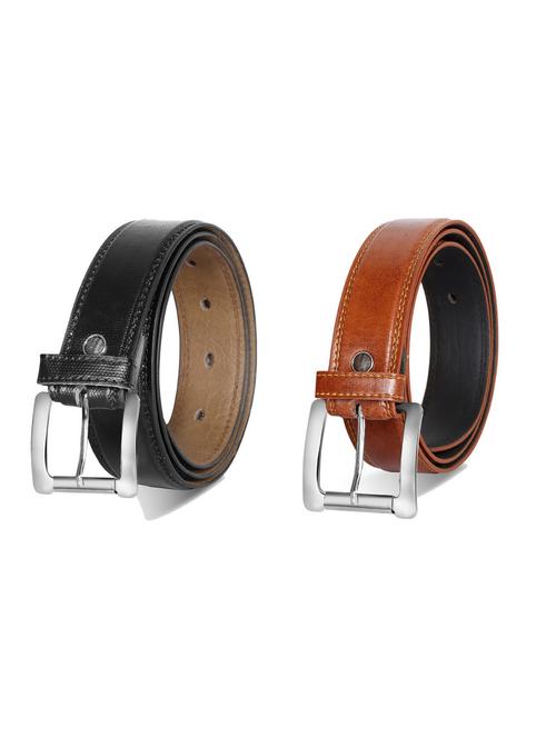 pack of 2 leatherette belts - 19229660 - Very Small Image - 1