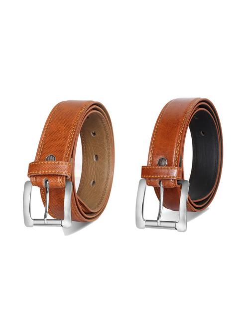 pack of 2 leatherette belts - 19229672 - Very Small Image - 1