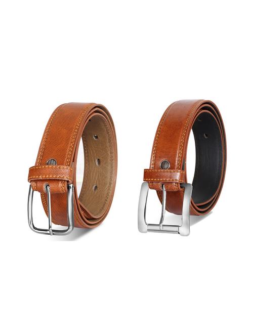 pack of 2 leatherette belts - 19229674 - Very Small Image - 1