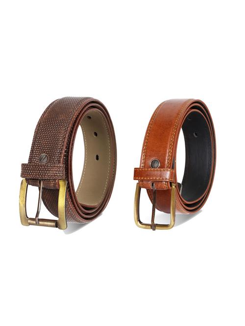 pack of 2 leatherette belts - 19229686 - Very Small Image - 1