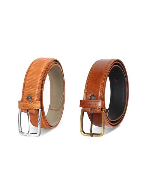 pack of 2 leatherette belt - 19229696 - Very Small Image - 1