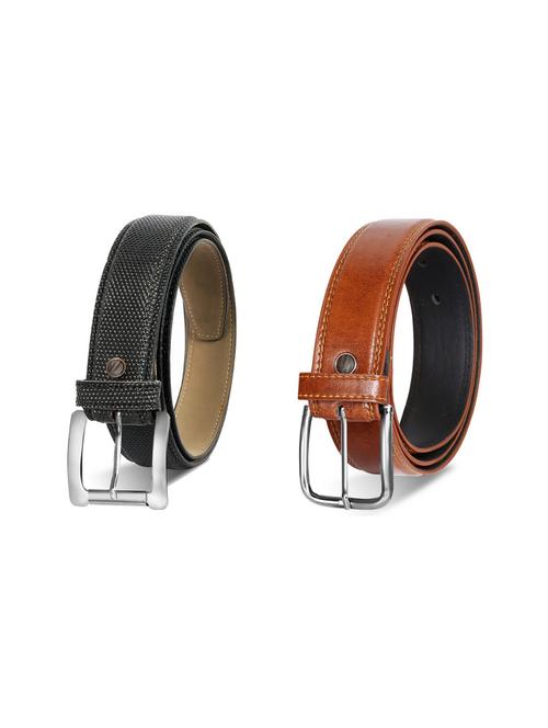 pack of 2 leatherette belt - 19229755 - Very Small Image - 1