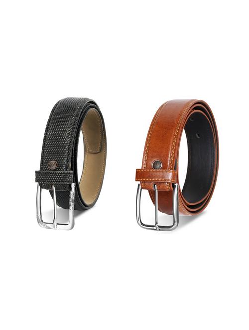 pack of 2 leatherette belt - 19229758 - Very Small Image - 1