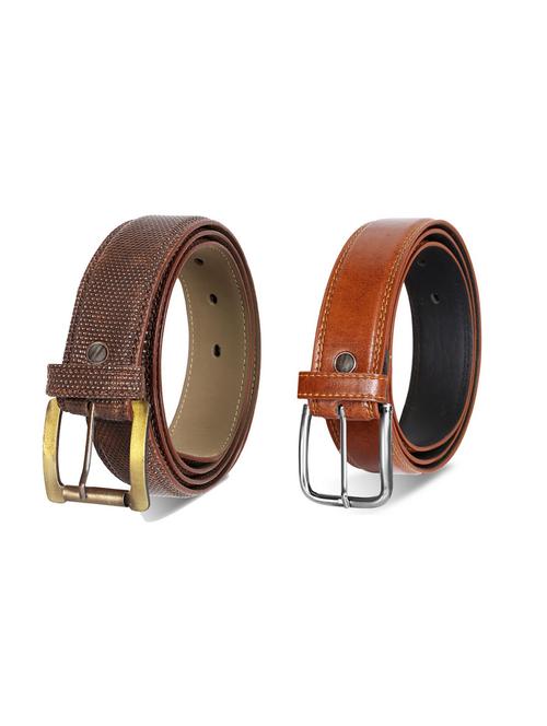 pack of 2 leatherette belt - 19229760 - Very Small Image - 1