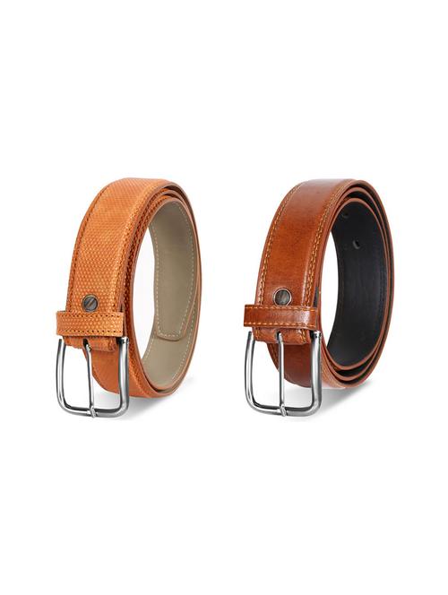 pack of 2 leatherette belt - 19229769 - Very Small Image - 1