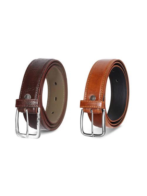 pack of 2 leatherette belt - 19229782 - Very Small Image - 1