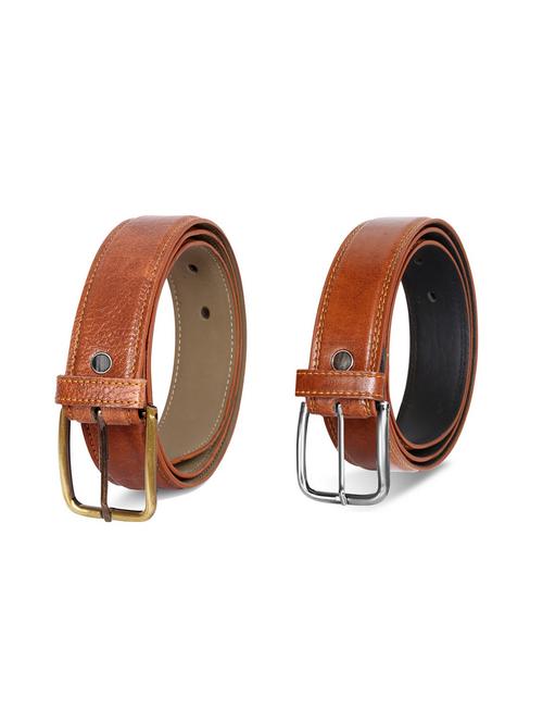 pack of 2 leatherette belt - 19229786 - Very Small Image - 1