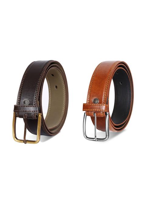 pack of 2 leatherette belt - 19229798 - Very Small Image - 1