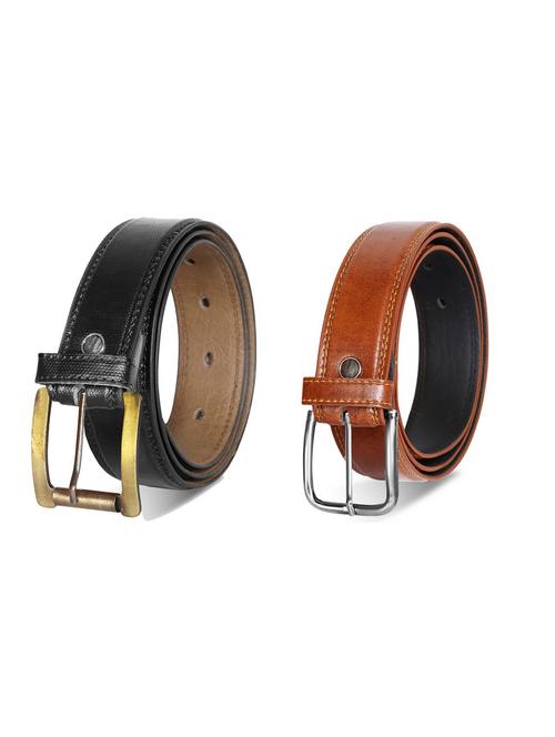 pack of 2 leatherette belt - 19229808 - Very Small Image - 1